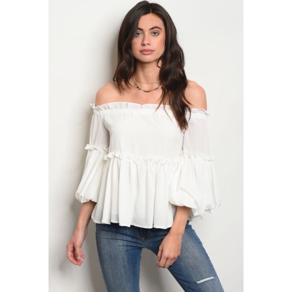 5 ⭐️ Boho Bell Sleeves Tunic Top - Picture 2 of 8
